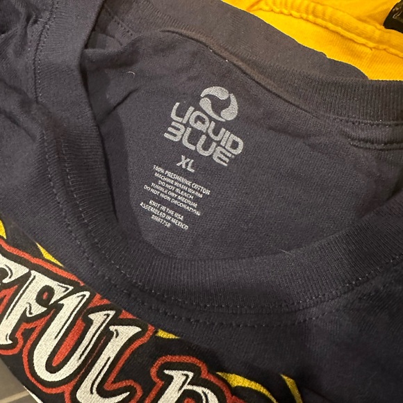 Grateful Dead Skull Liquid Blue Tee size XL - Picture 3 of 3